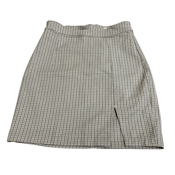 Garage Checkered Pencil Skirt - Picture 1 of 3